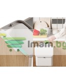 Кош за отпадъци с капак за врата на шкаф 9л